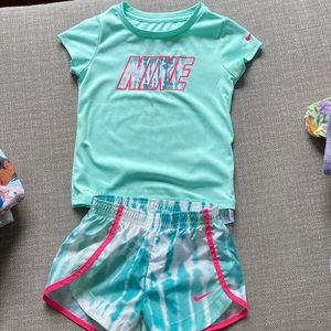 Toddler Nike dri fit tee and shorts